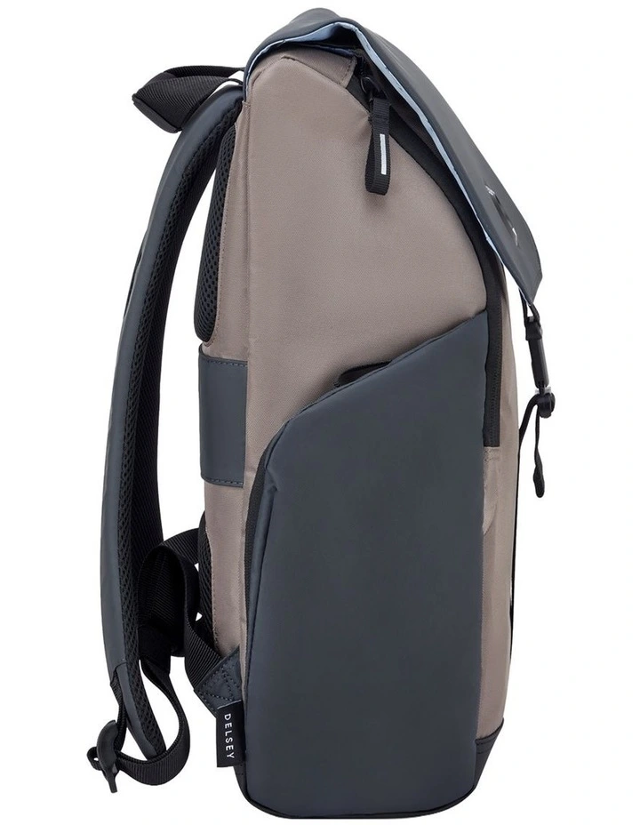 Delsey Securflap Backpack in Brown image 4