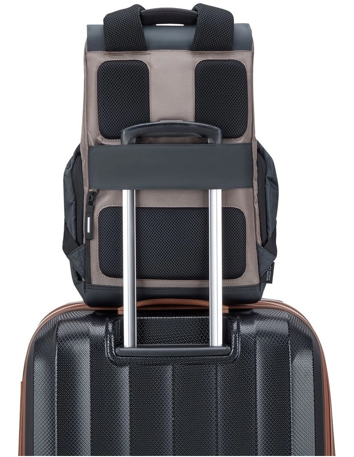Delsey Securflap Backpack in Brown image 6