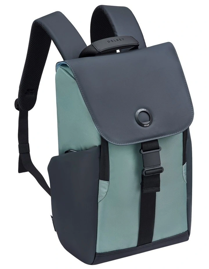 Delsey Securflap Backpack in Sage Green image 2