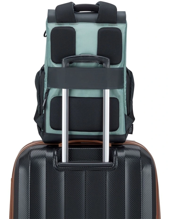 Delsey Securflap Backpack in Sage Green image 7