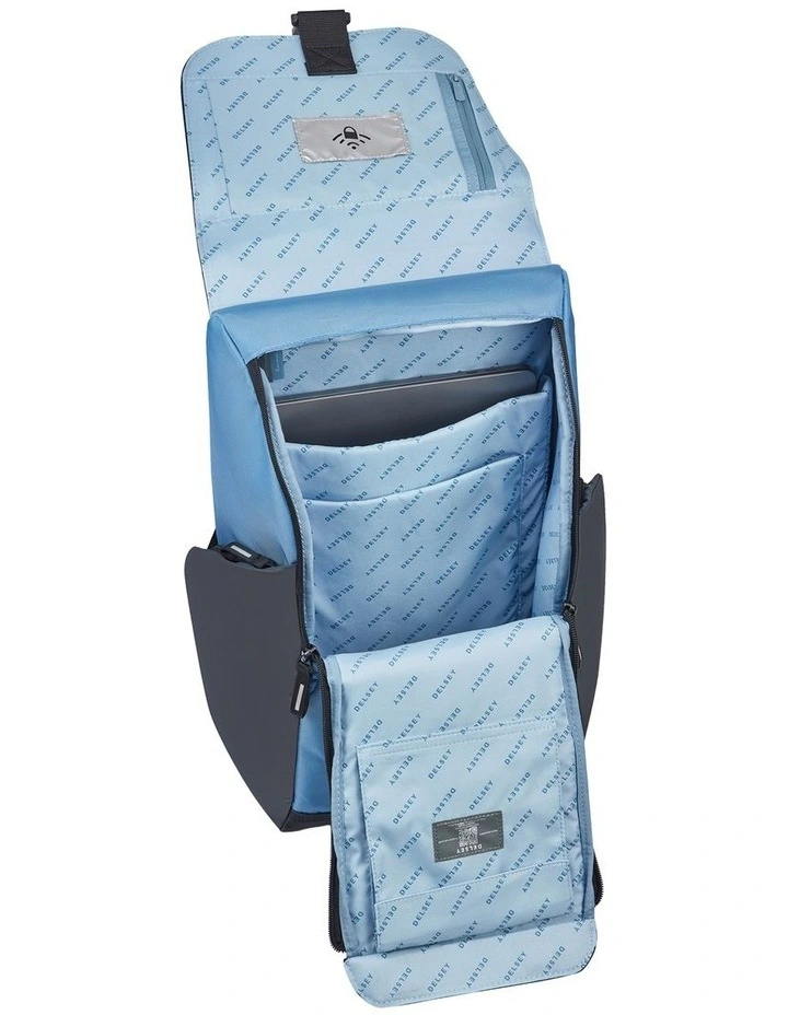 Delsey Securflap Backpack in Blueberry image 6