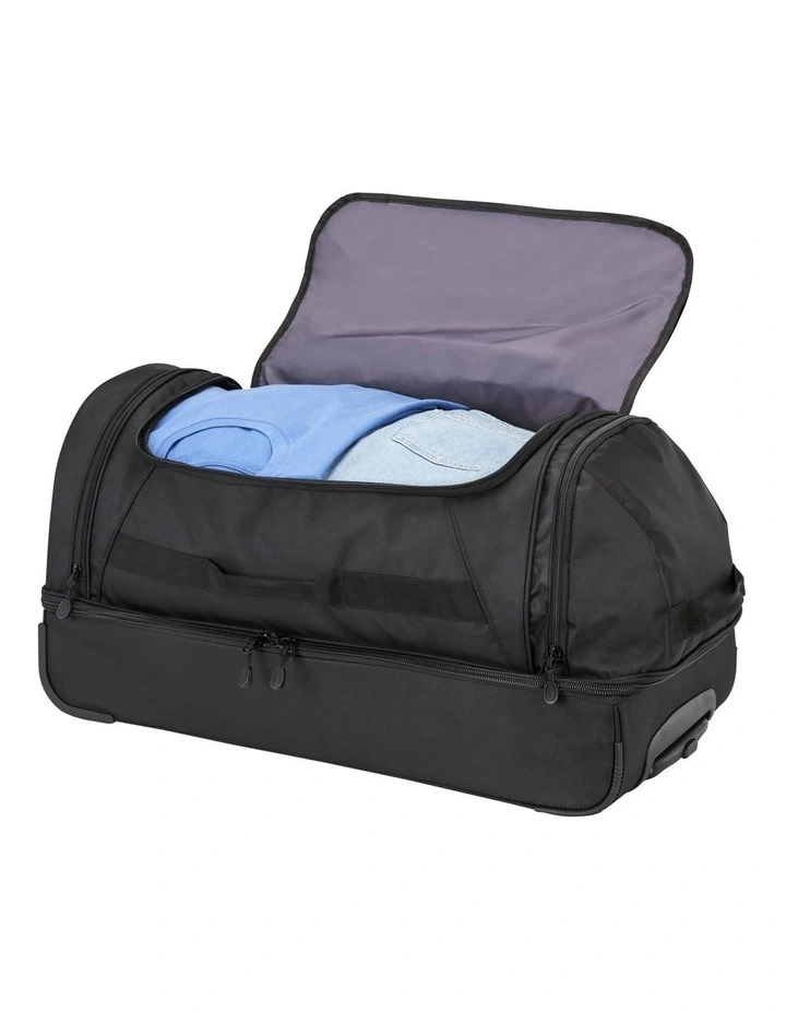 Boxed Wheeled Duffle Boxed 71cm Medium Wheeled Duffle in Black image 4