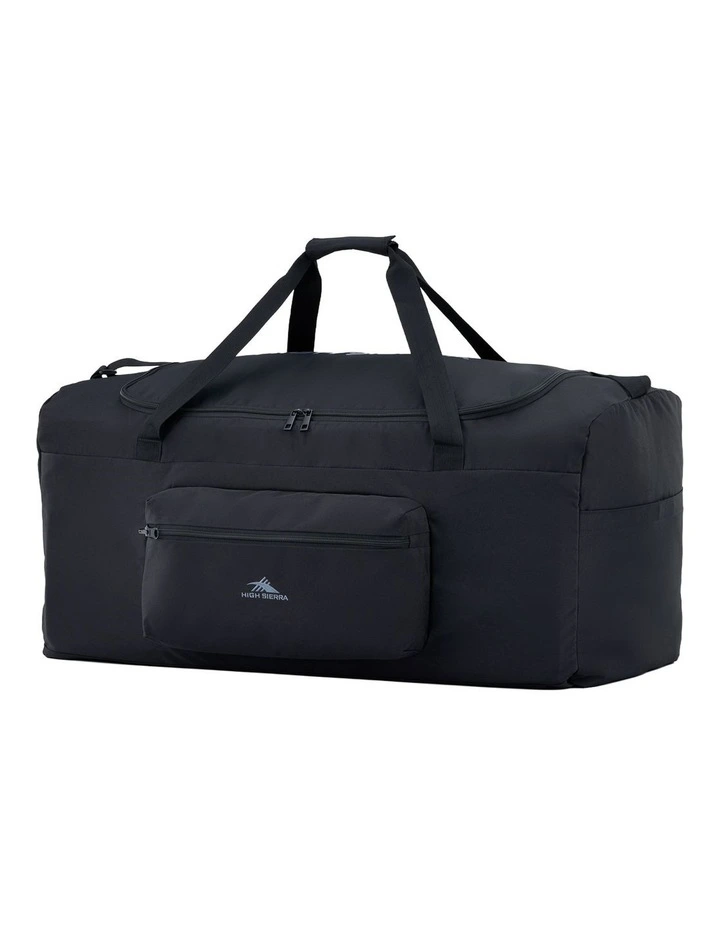 Boxed Foldable Duffle in Black image 1