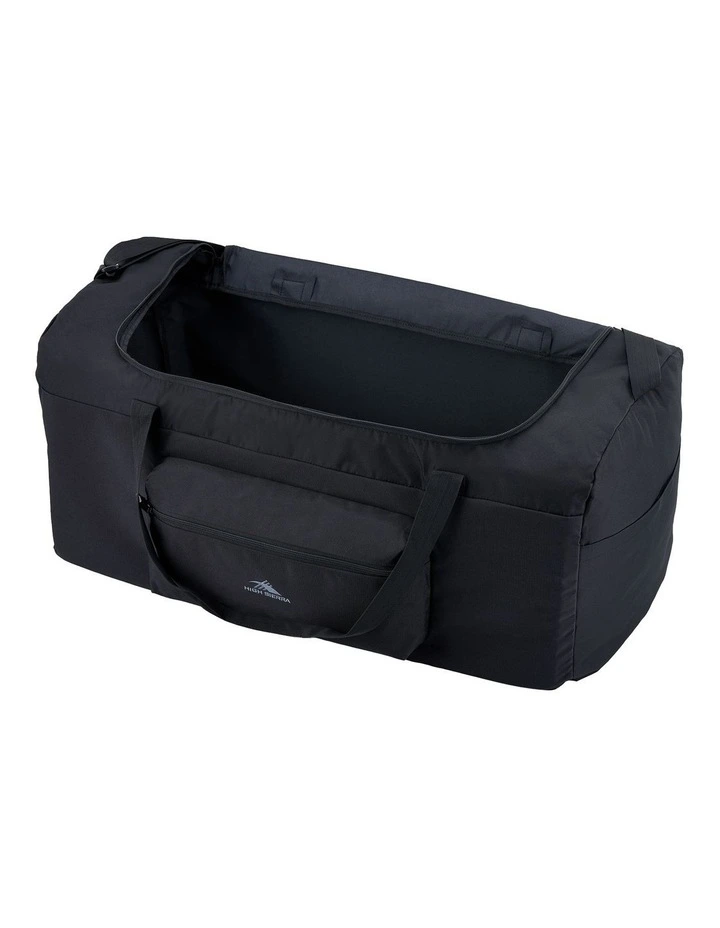 Boxed Foldable Duffle in Black image 6