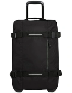 Urban Track Small Wheeled Duffle in Asphalt Black