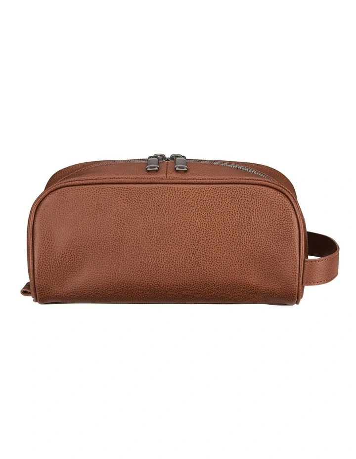 Classic Leather Travel Kit in Cognac Brown image 2