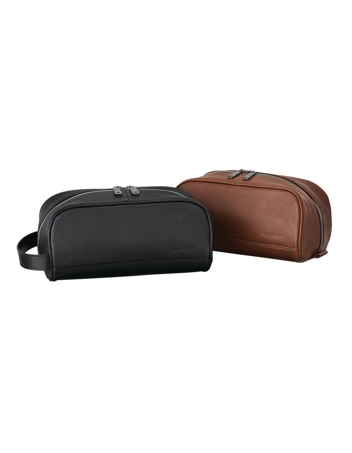 Classic Leather Travel Kit in Cognac Brown image 6