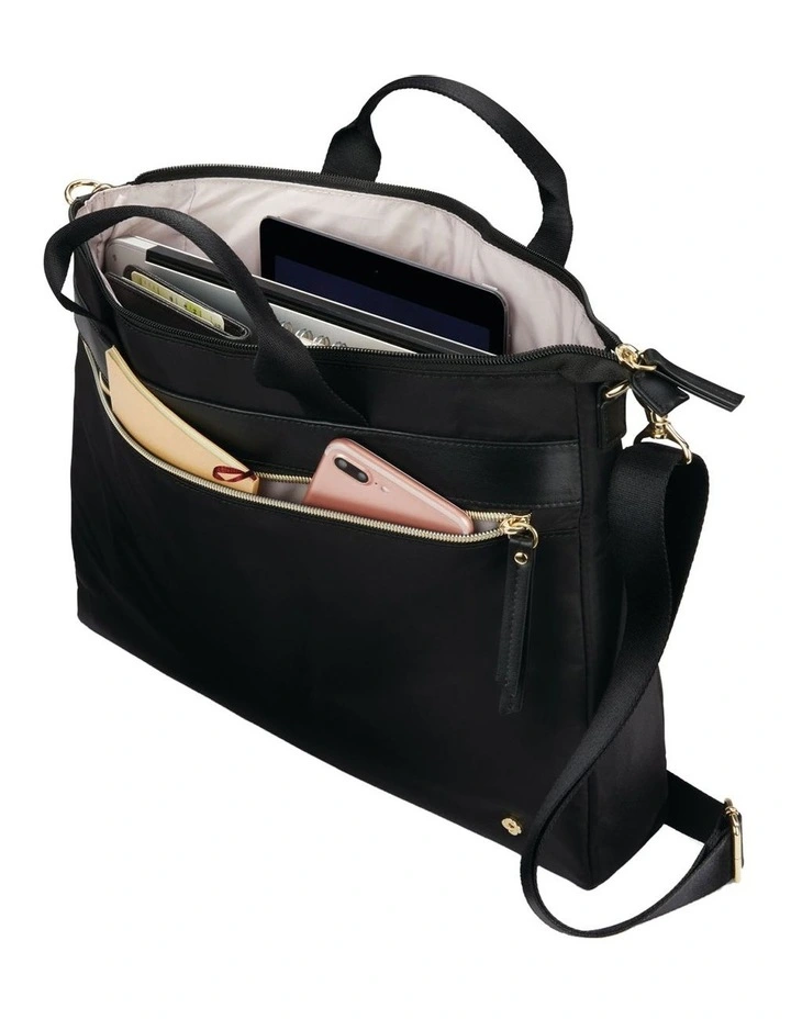 Mobile Solution Slim Briefcase in Black image 3