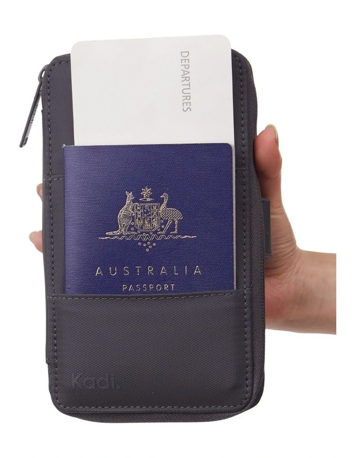 Travel Wallet in Charcoal TTIK-42-B image 4