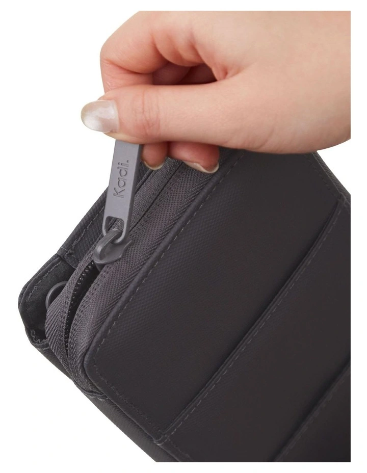 Travel Wallet in Charcoal TTIK-42-B image 5