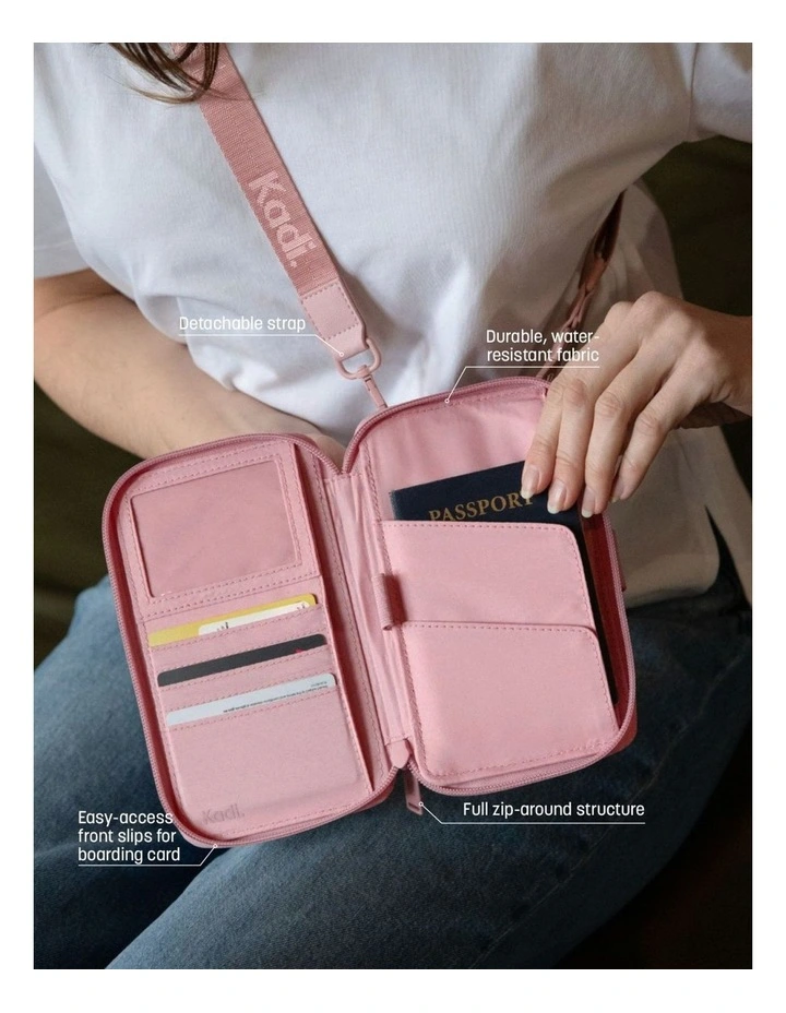 Travel Wallet in Dusty Pink TTIK-42-K image 7