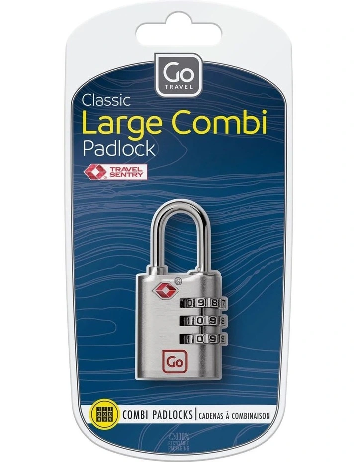 TSA Large Combi Padlock 352.101 in Silver image 1