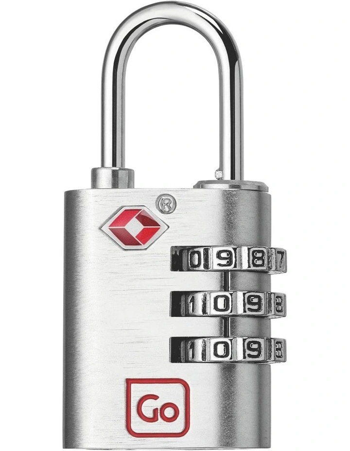 TSA Large Combi Padlock 352.101 in Silver image 2