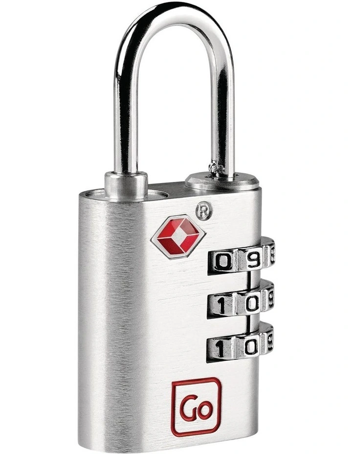 TSA Large Combi Padlock 352.101 in Silver image 3