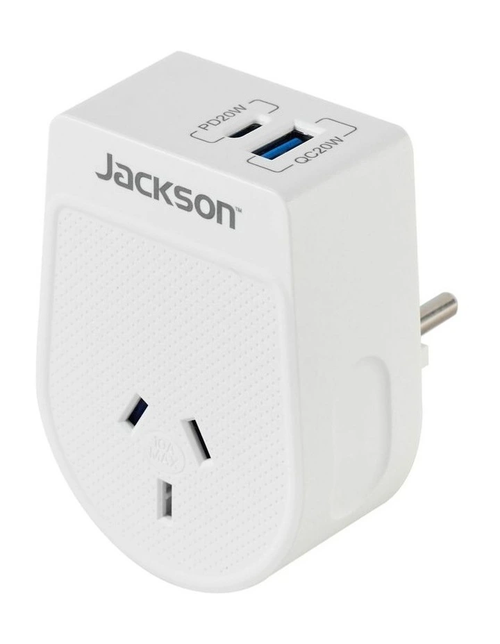 Move PD20W USB-A + USB-C Outbound Adaptor EU & Bali image 2