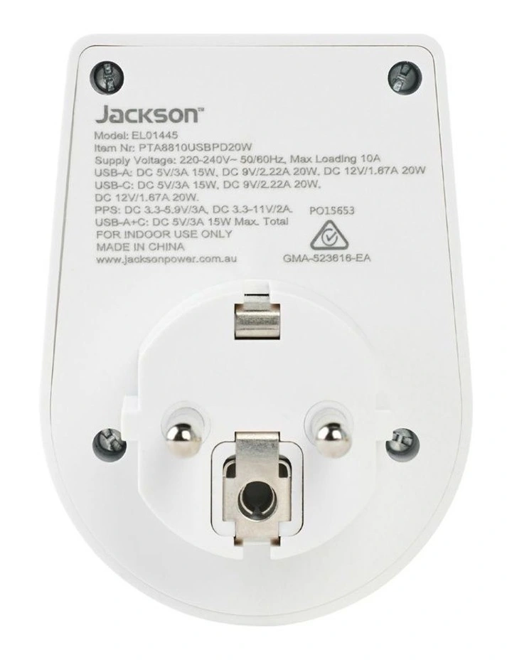 Move PD20W USB-A + USB-C Outbound Adaptor EU & Bali image 5