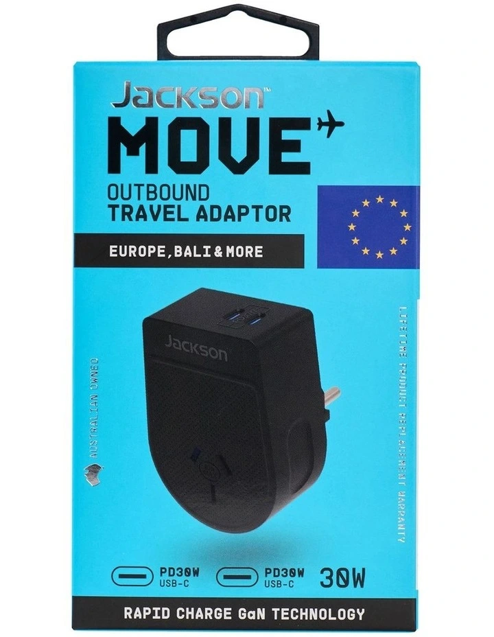 Move PD30W Dual USB-C Outbound Adaptor EU And Bali image 1