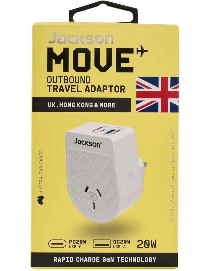 Move PD20W USB-A + USB-C Outbound Adaptor UK And HK image 1