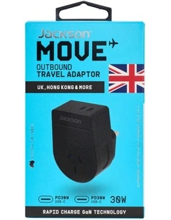 Move PD30W Dual USB-C Outbound Adaptor UK & HK