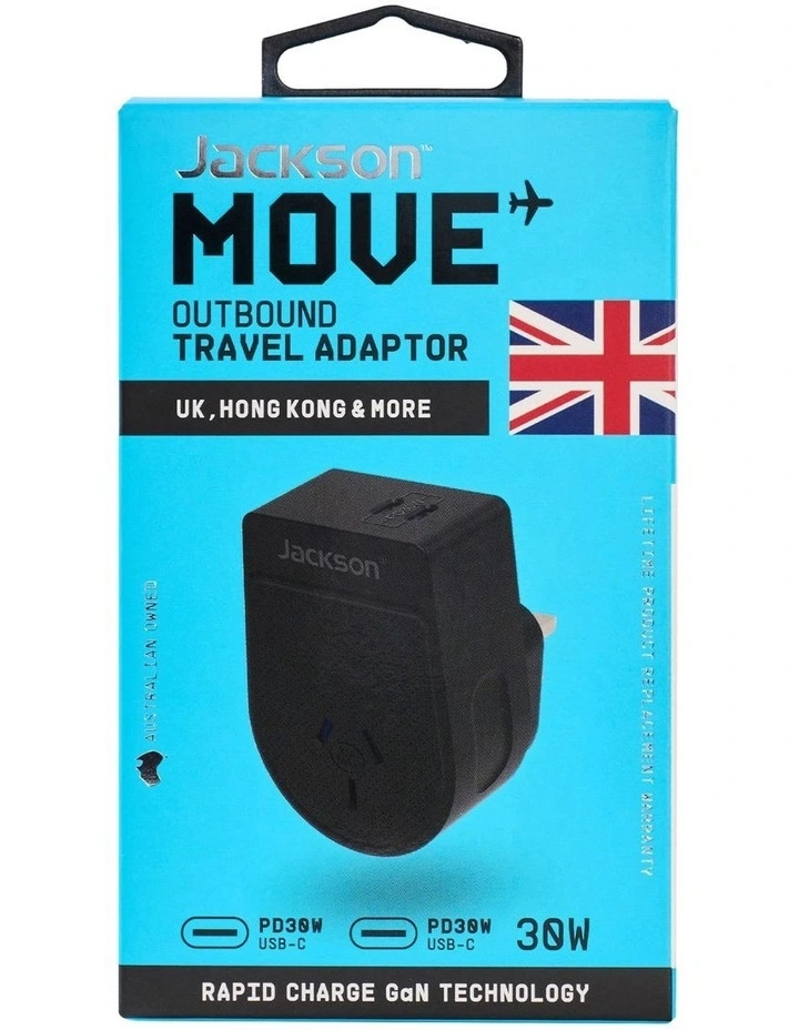 Move PD30W Dual USB-C Outbound Adaptor UK & HK image 1