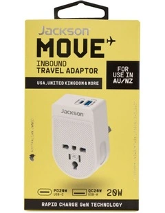 Move PD20W USB-A   USB-C Inbound Adaptor UK & USA