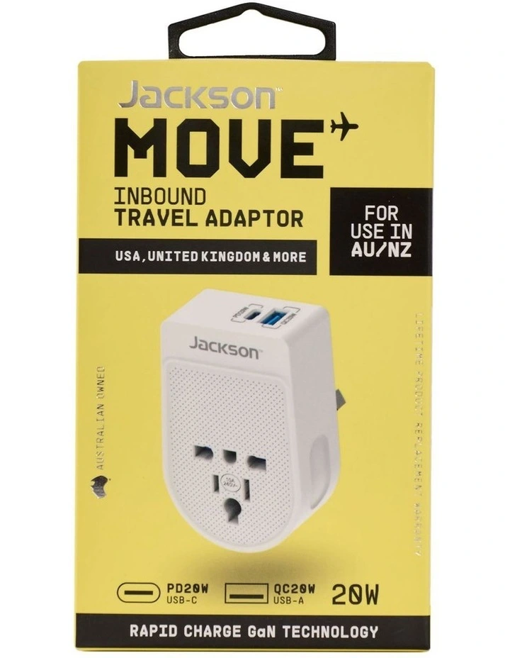 Move PD20W USB-A   USB-C Inbound Adaptor UK & USA image 1
