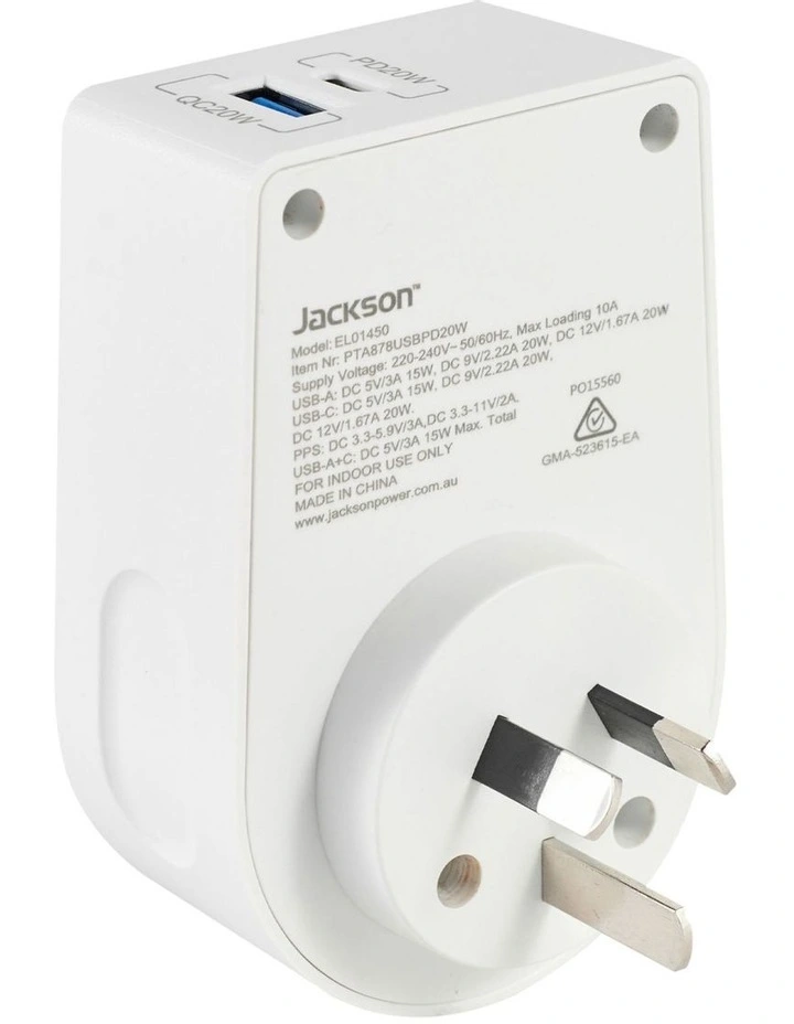 Move PD20W USB-A   USB-C Inbound Adaptor UK & USA image 4