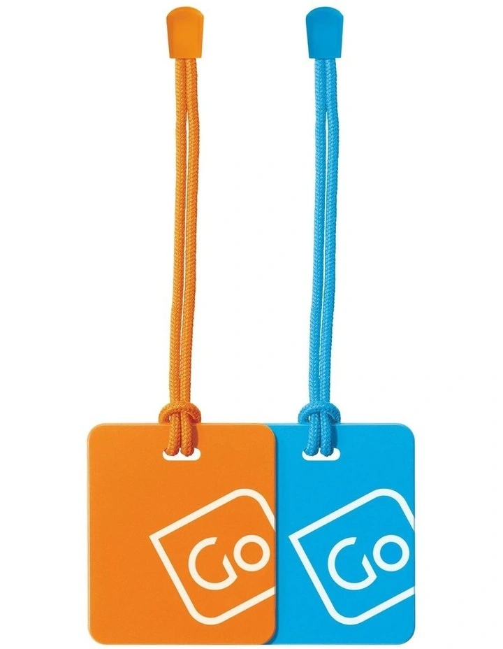 Luggage Tags Twin Pack in Multi image 2