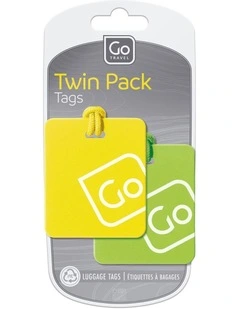 Luggage Tags Twin Pack in Multi