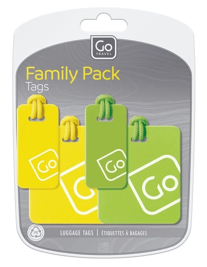 Luggage Tags Family Pack in Multi image 1