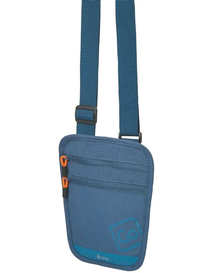 RFID Passport Pouch in Blue image 3