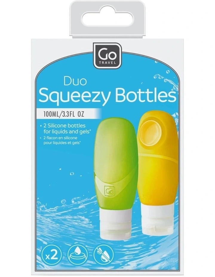Duo Squeezy Bottles 100ml in Assorted image 1