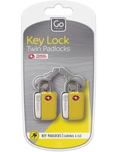 TSA Key Padlocks 2 Pack in Yellow