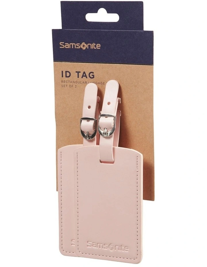 Luggage Tag x2 in Pink image 3