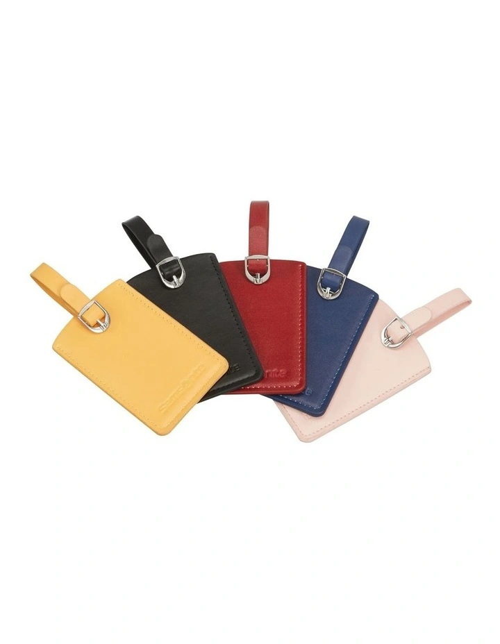 Luggage Tag x2 in Pink image 4