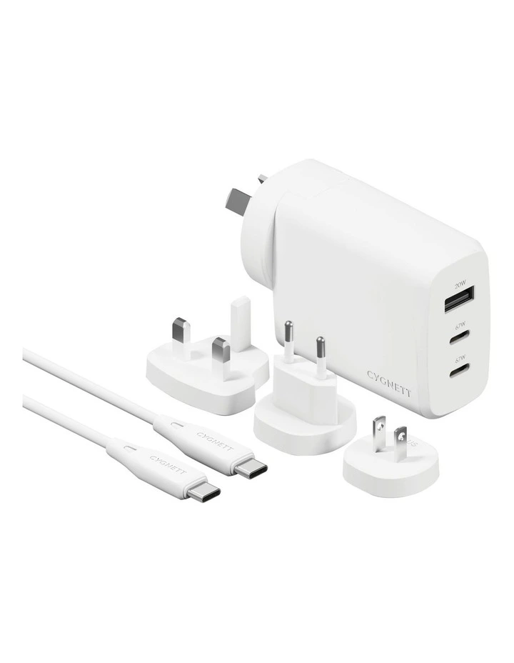 PowerMaxx 67inWatt Travel Wall Charger with Case CY4771PDWCH image 1