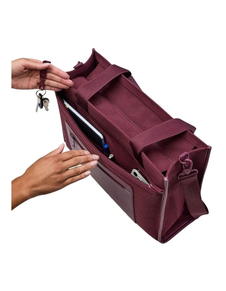 Commuter Tote in Plum image 7