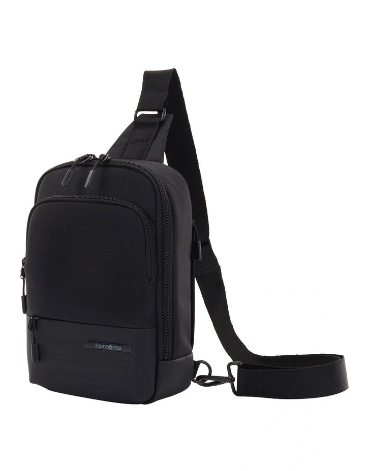 Stackd Biz Sling Bag in Black image 1