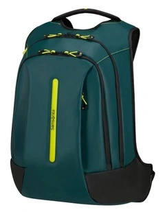 Ecodiver Large Laptop Backpack in Dark Teal / Lime