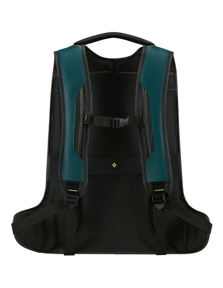 Ecodiver Large Laptop Backpack in Dark Teal / Lime image 3
