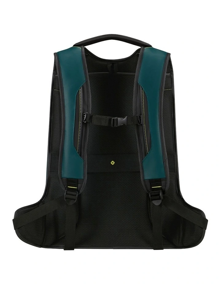Ecodiver Large Laptop Backpack in Dark Teal / Lime image 3