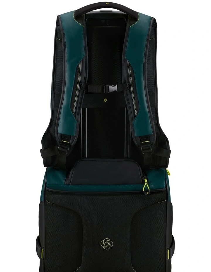 Ecodiver Large Laptop Backpack in Dark Teal / Lime image 5