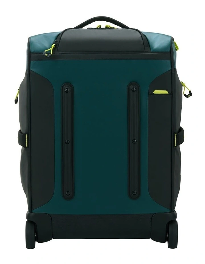 Ecodiver Small Wheeled Duffle 55cm in Dark Teal/Lime image 3