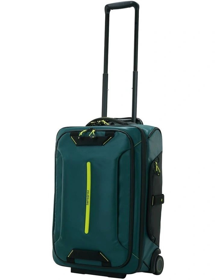 Ecodiver Small Wheeled Duffle 55cm in Dark Teal/Lime image 6