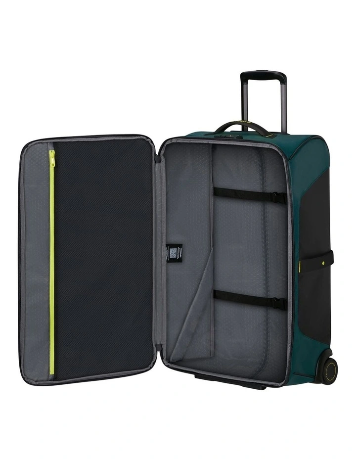 Ecodiver Medium Wheeled Duffle 67cm in Dark Teal / Lime image 5