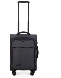 Cloud Carry-On Soft Side Suitcase in Charcoal