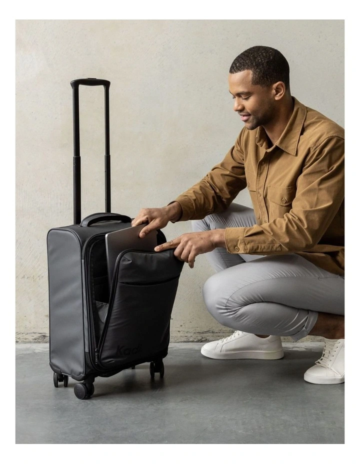 Cloud Carry-On Soft Side Suitcase in Charcoal image 2