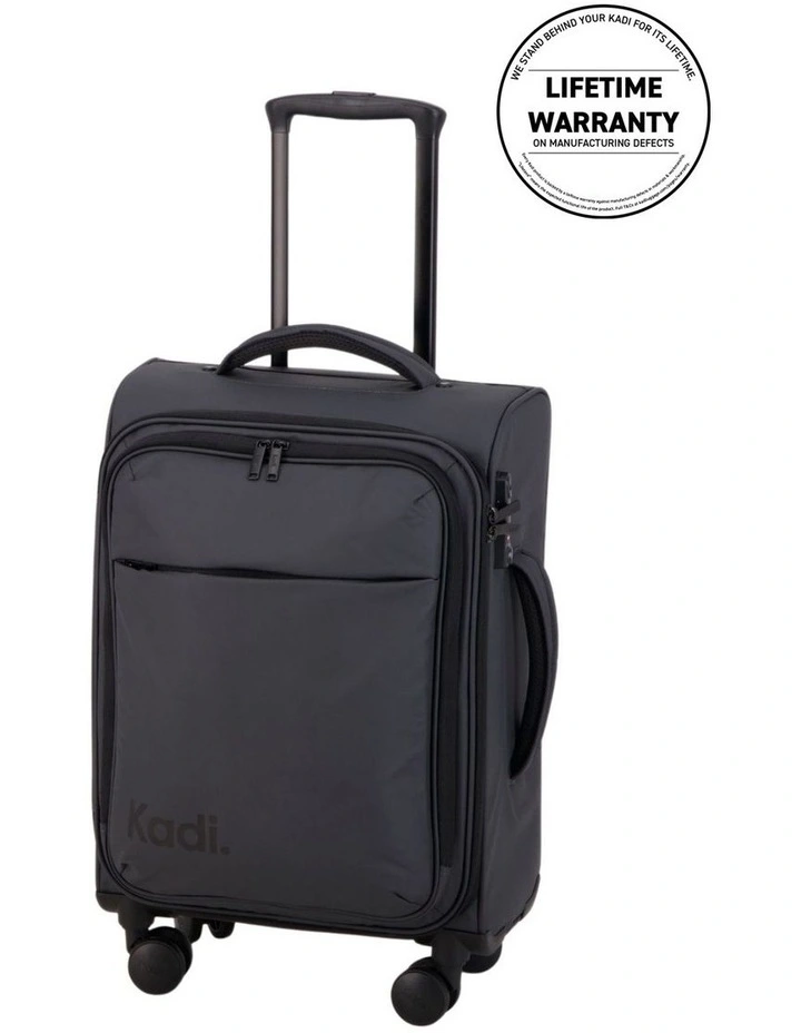 Cloud Carry-On Soft Side Suitcase in Charcoal image 2