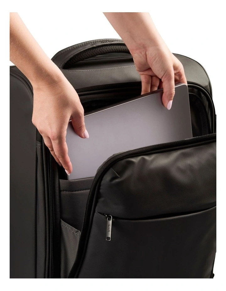 Cloud Carry-On Soft Side Suitcase in Charcoal image 4