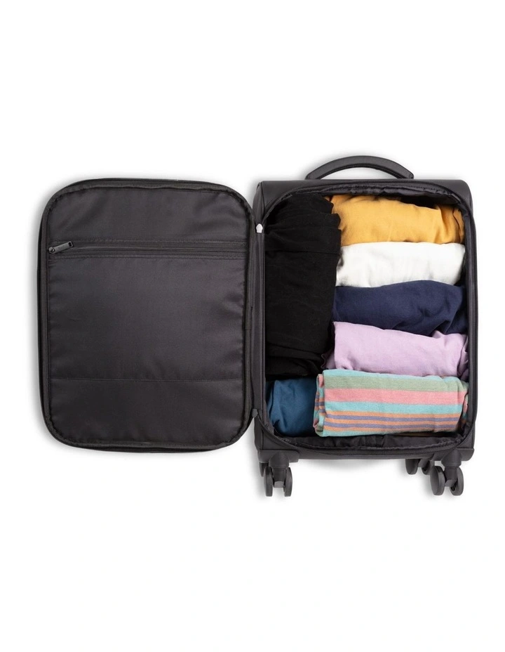 Cloud Carry-On Soft Side Suitcase in Charcoal image 6
